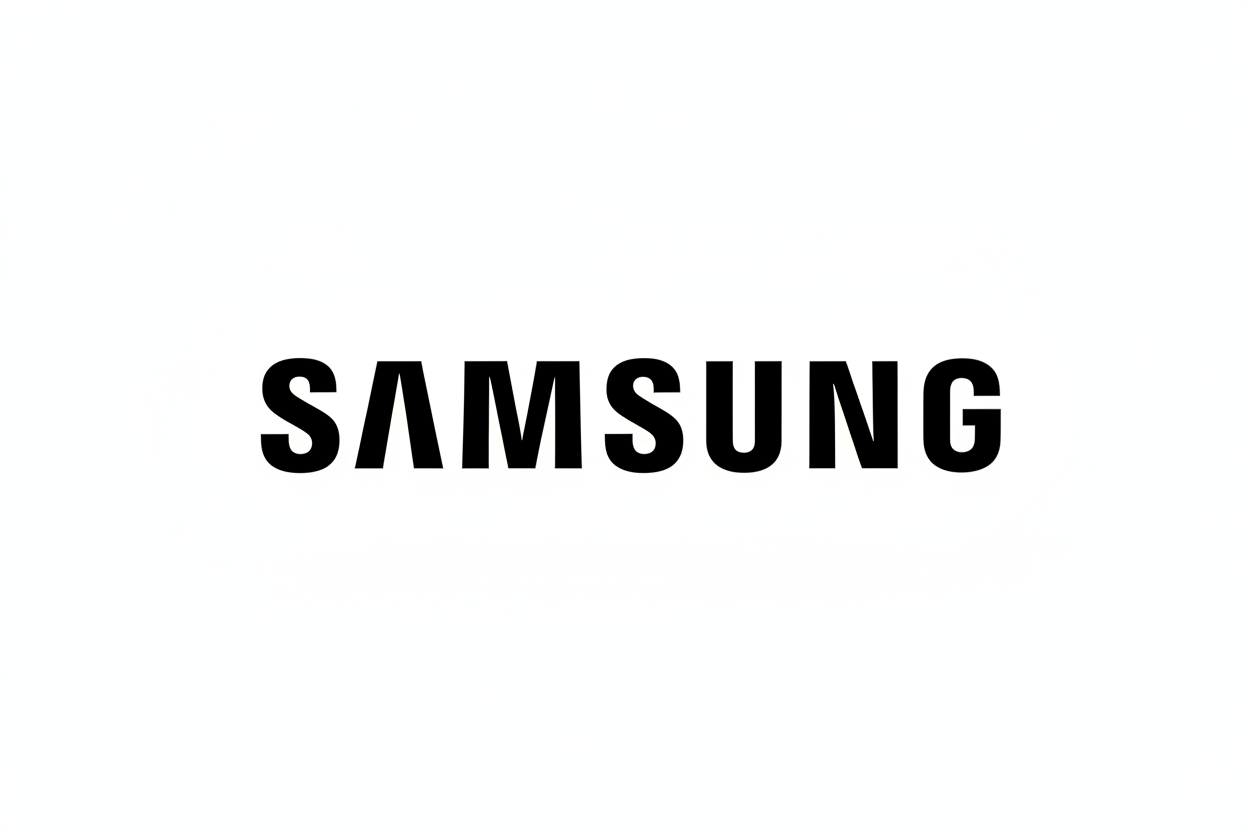 Logo samsung en noir