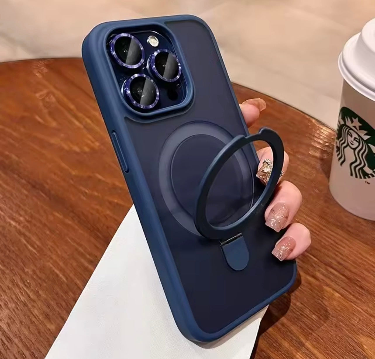 Coque magsafe avec lens de protection caméra